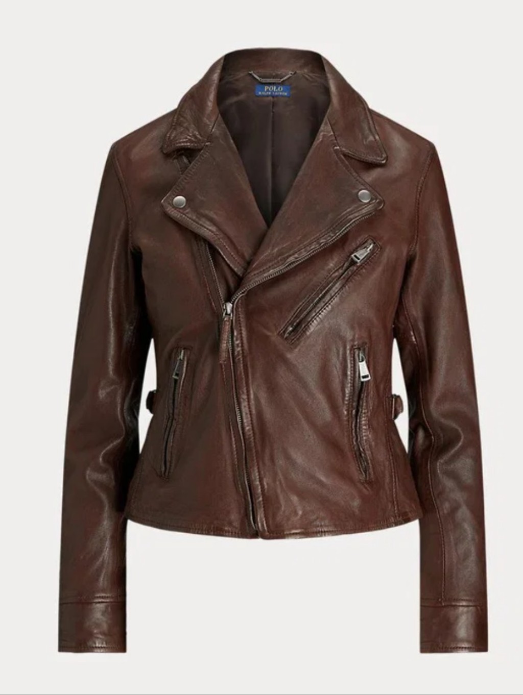 Nwt Polo Ralph Lauren 100% Lamb Leather Moto Jacket